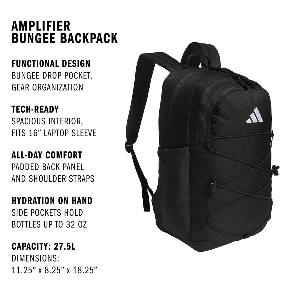 adidas backpack straps Airmesh Mini flexible PVC adidas Striker 3 Backpack (Black)