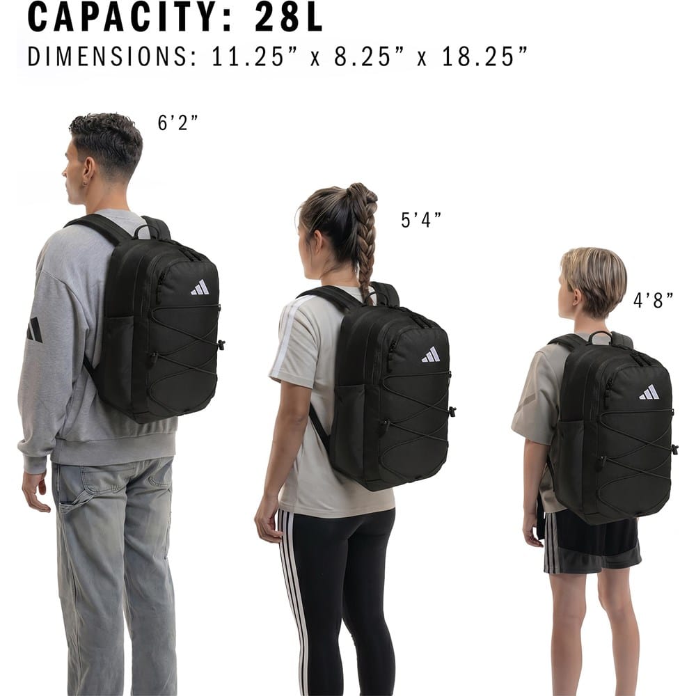 adidas backpack hiking Stadium 4 Gear loops adidas Classic 3 Bar Logo