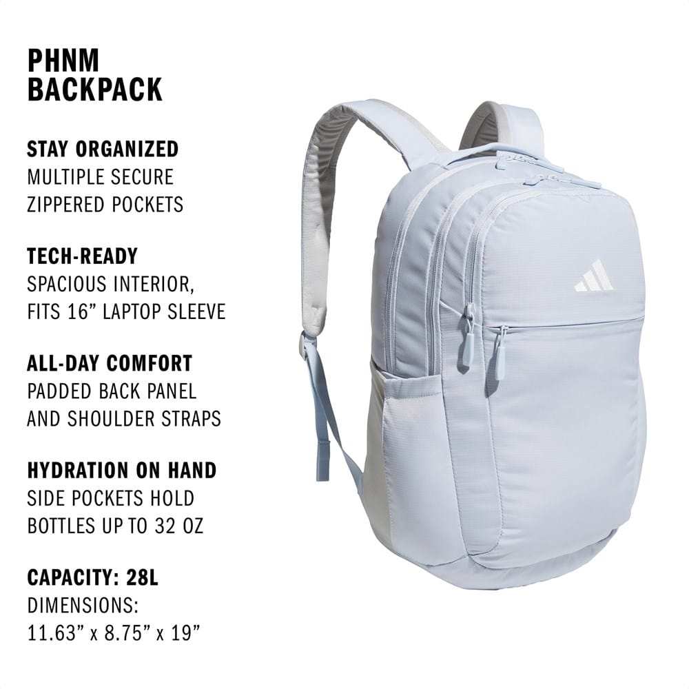 adidas 3s ii backpack white Real Madrid 11l Junior Blue Plenty of room for team embroidery and branding adidas PHNM Backpack | Famous