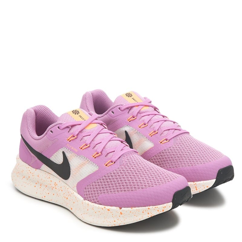 Nike Women's Run Swift 3 Running Shoes (Pink/Orange) - Size 10.0 M