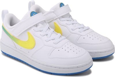 Kids' Court Borough Recraft Low Top Sneaker Little Kid - White/Blue/Yellow