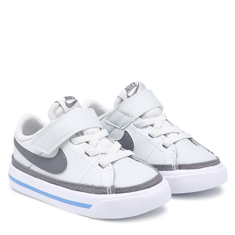 Nike Kids' Court Legacy Low Top Sneaker Toddler Shoes (Grey/Blue) - Size 7.0 M