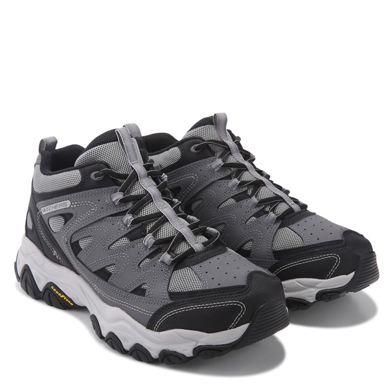 Skechers Men's After Burn Creekville Water Repellent Mid Top Boots (Grey/Black) - Size 10.0 2W