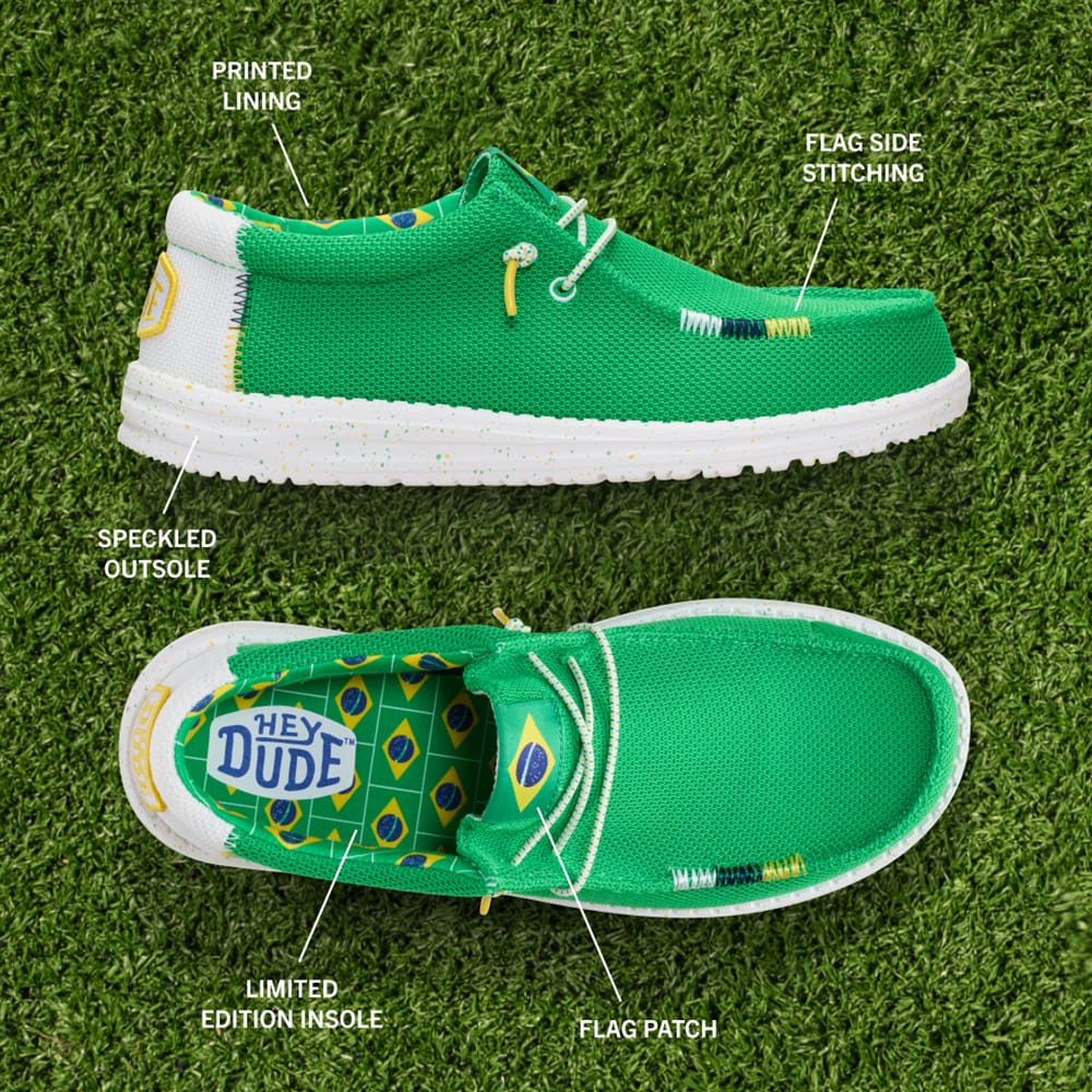 Heydude Wally Hawk Wool Casual slip on Shoes Green SIZE 8 M Mens HEYDUDE Wally Hemp Slip-On Casual Shoe - Army Green  main image 4