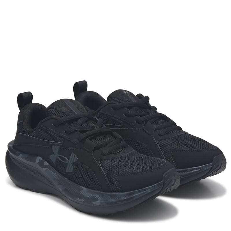 Under Armour Kids' Charged+ Assert 11 Running Shoe Big Kid Shoes (Black Camo) - Size 6.0 M