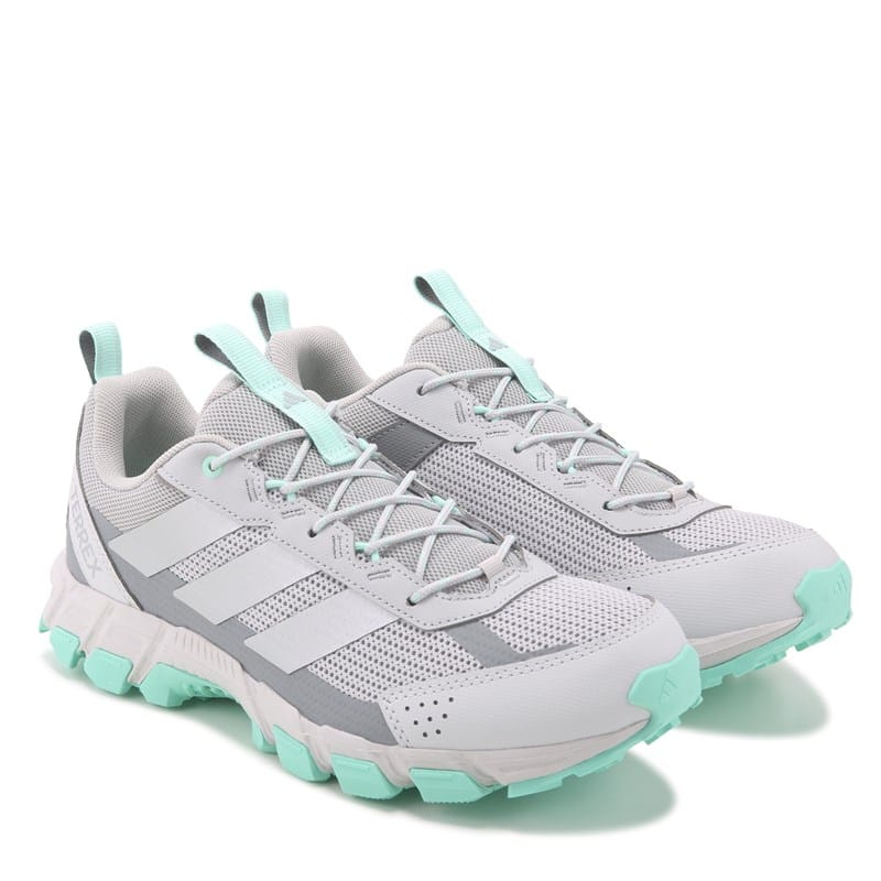 Adidas Women's Terrex Rockadia Trail Shoes (Grey /Teal) - Size 5.5 M