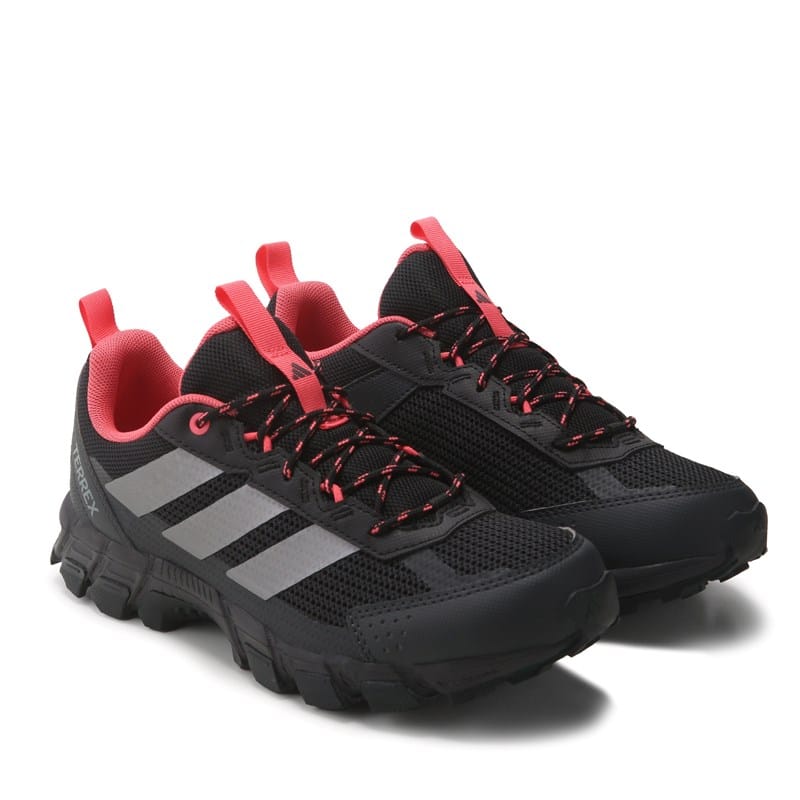 Adidas Women's Terrex Rockadia Trail Shoes (Black/Pink) - Size 5.5 M