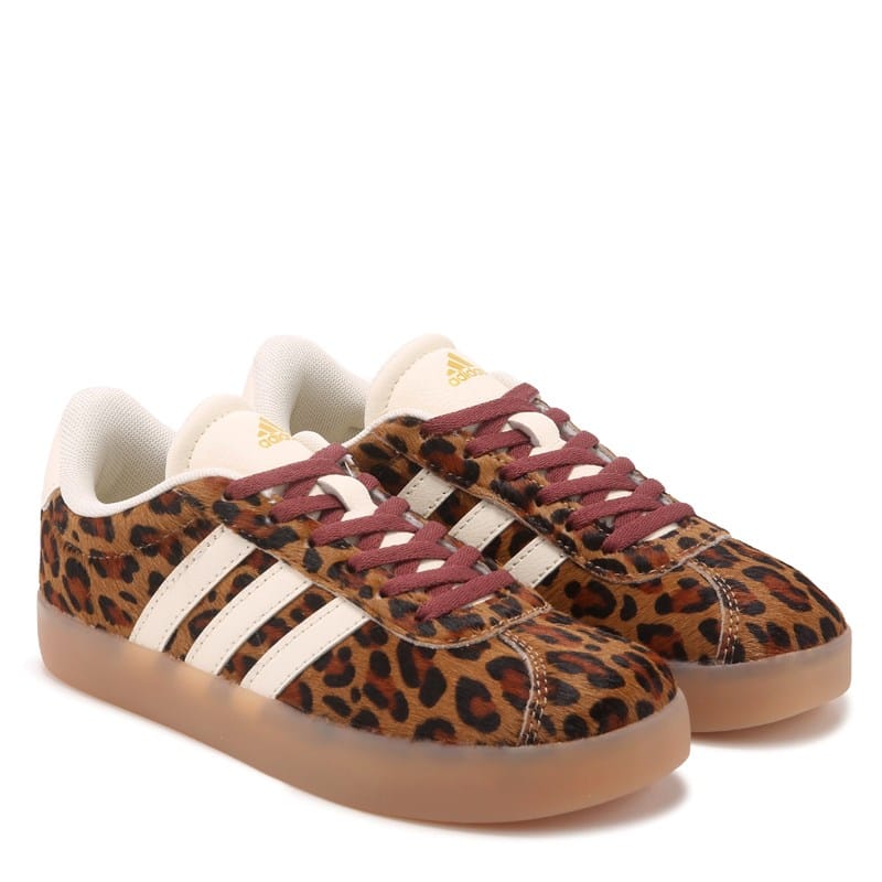 Adidas Kids' Vl Court 3.0 Sneaker Little/Big Kid Shoes (Beige/Khaki) - Size 1.5 M