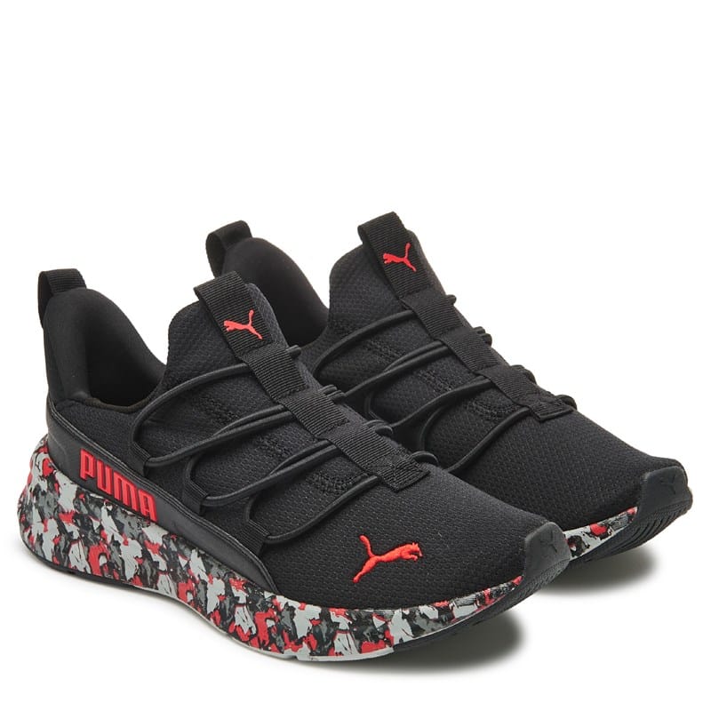 Puma Kids' One4all 2.0 Sneaker Big Kid Shoes (Black/Red) - Size 4.5 W