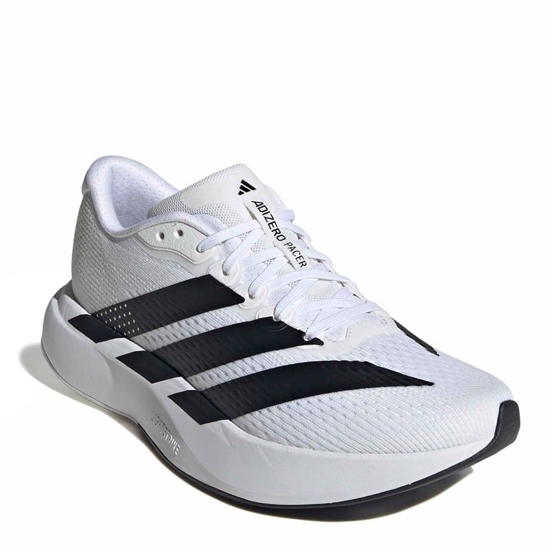 Adidas Women's Adizero Pacer Running Shoes (White/Black) - Size 6.0 M