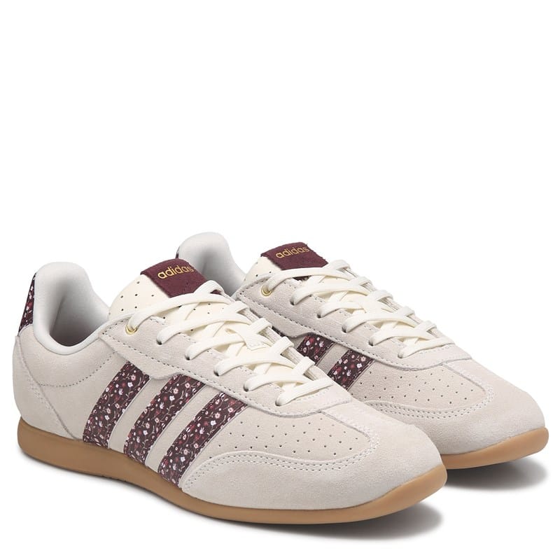 Adidas Women's Barreda Lo Sneakers (Natural/Floralprint) - Size 8.5 M