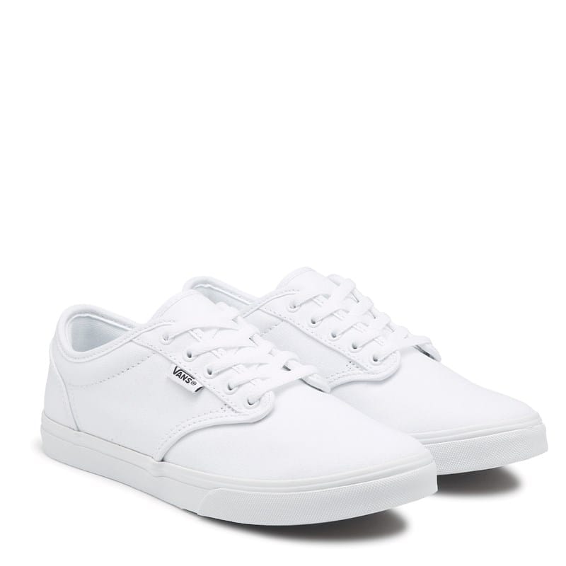 Vans Kids' Atwood Sneaker Big Kid Shoes (White) - Size 5.5 M