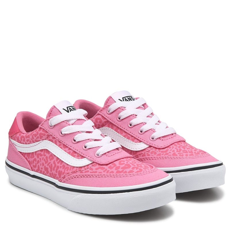 Vans Kids' Brooklyn Low Top Sneaker Little/Big Kid Shoes (Pink/Leopard) - Size 12.0 M