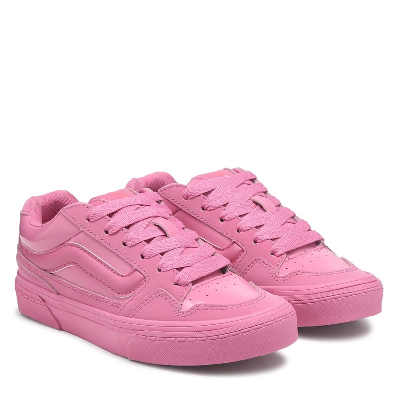 Vans Kids' Caldrone Skate Shoe Big Kid Shoes (Pink/Patent) - Size 3.5 M