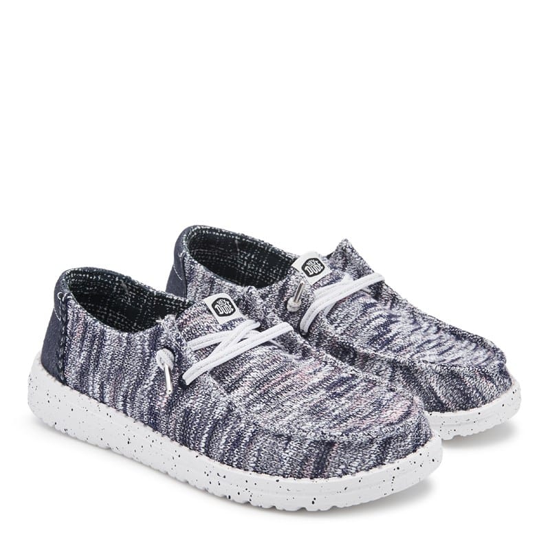 Heydude Women's Wendy Shimmer Slip On Shoes (Shimmer Navy) - Size 6.0 M