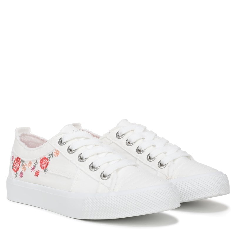 Blowfish Malibu Women's Very Sadie Lace Up Sneakers (White Floral Canvas) - Size 6.5 M