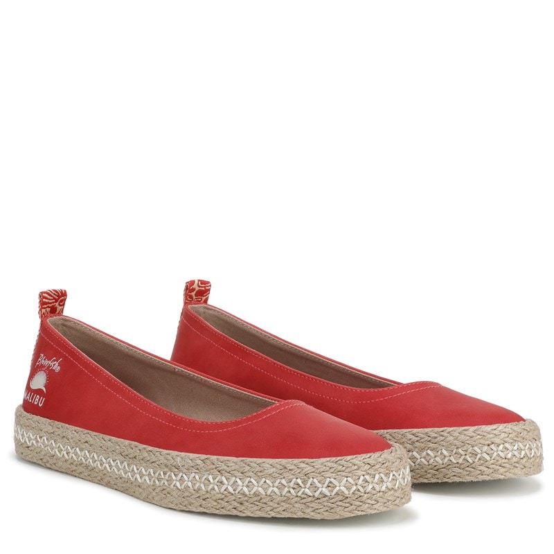 Blowfish Malibu Women's Benita Ballerina Flat Sandals (Red Faux Suede) - Size 8.5 M