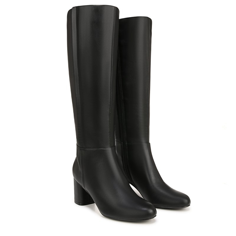 Naturalizer Women's Loving Wide Calf Knee High Boots (Black Faux Leather) - Size 10.0 M