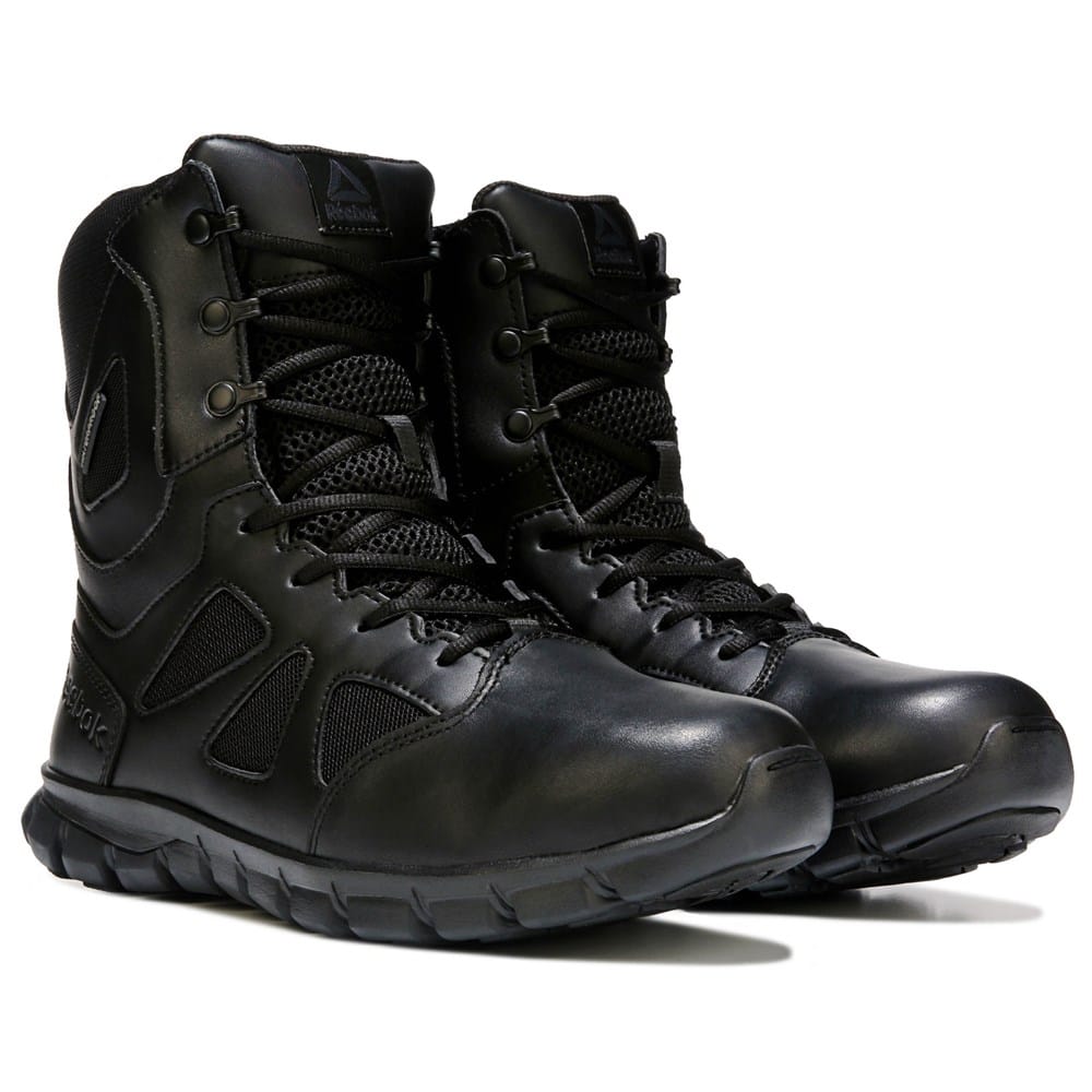 Reebok Duty Men\'s Sublite Cushion Tactical Leather Work Boot  Black Sz 8.5 AS IS Reebok Men main image 3