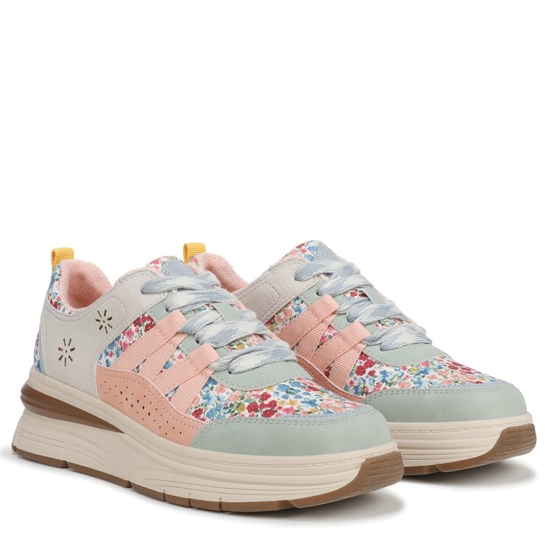 Blowfish Malibu Women's Laurel Platform Sneakers (Cloud Blue Multi Faux Suede) - Size 7.5 M