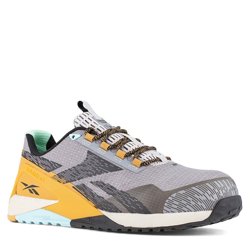 Reebok Work Men's Nano X1 Adventure Composite Toe Work Shoes (Silver/Grey/Clay/Black) - Size 11.0 M