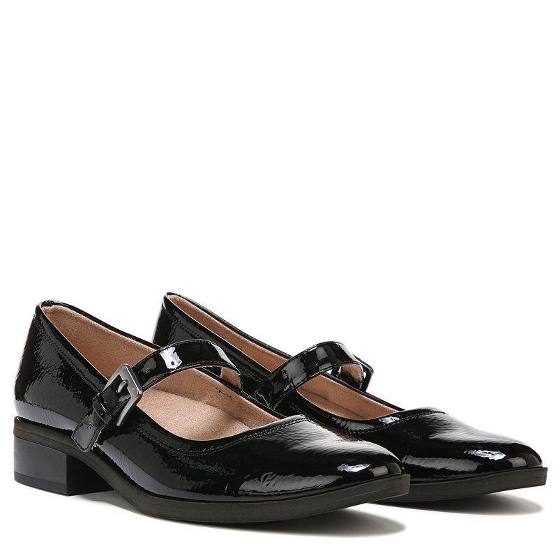 Soul Naturalizer Women's Ramona Mary Jane Flat Shoes (Black Patent Synthetic) - Size 8.5 W