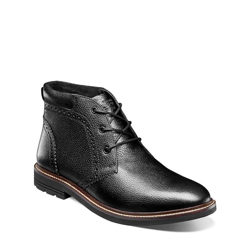 Nunn Bush Men's Ozark II Plain Toe Boots (Black Tumbled) - Size 7.5 M