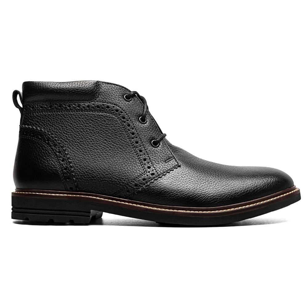 Nunn Bush Ozark Plain Toe Chukka Boot | Black Tumble | 8 Extra Wide Nunn Bush Men main image 4
