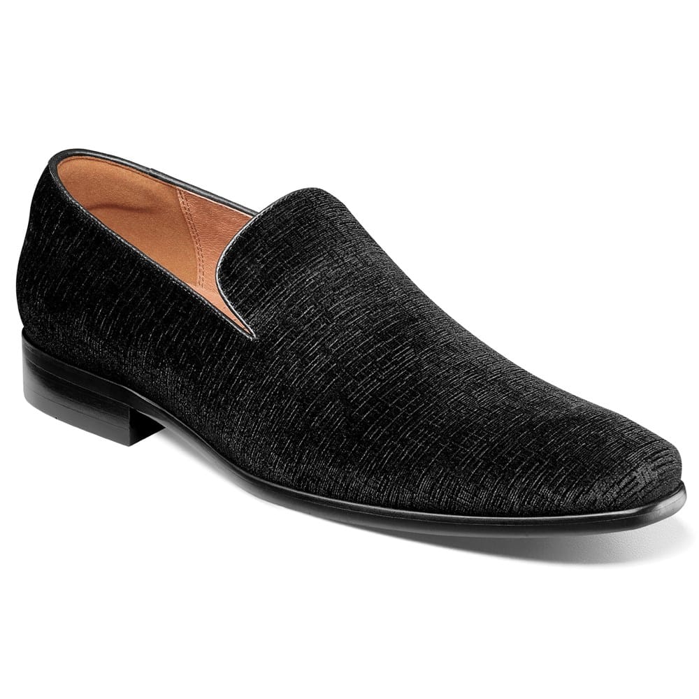 Florsheim Postino Loafers Mens 9.5 Black Leather Moc Toe Slip On Dress Shoes Florsheim Men`s Postino Moc Toe Venetian - Dress Shoes NYC  main image 2