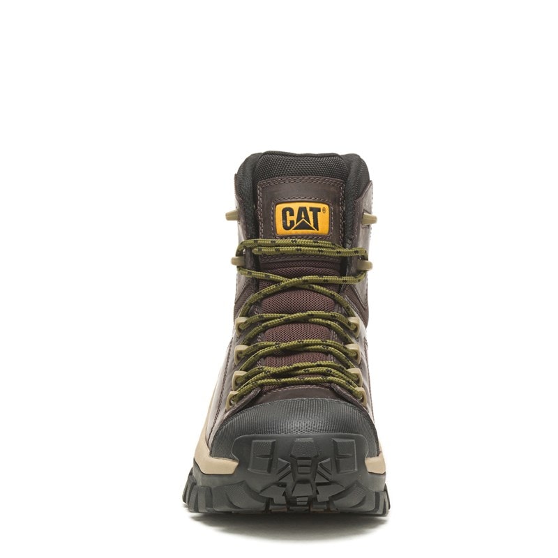 Caterpillar Men's Invader Hiker Composite Toe Work Boots (Coffee Bean) - Size 7.5 M