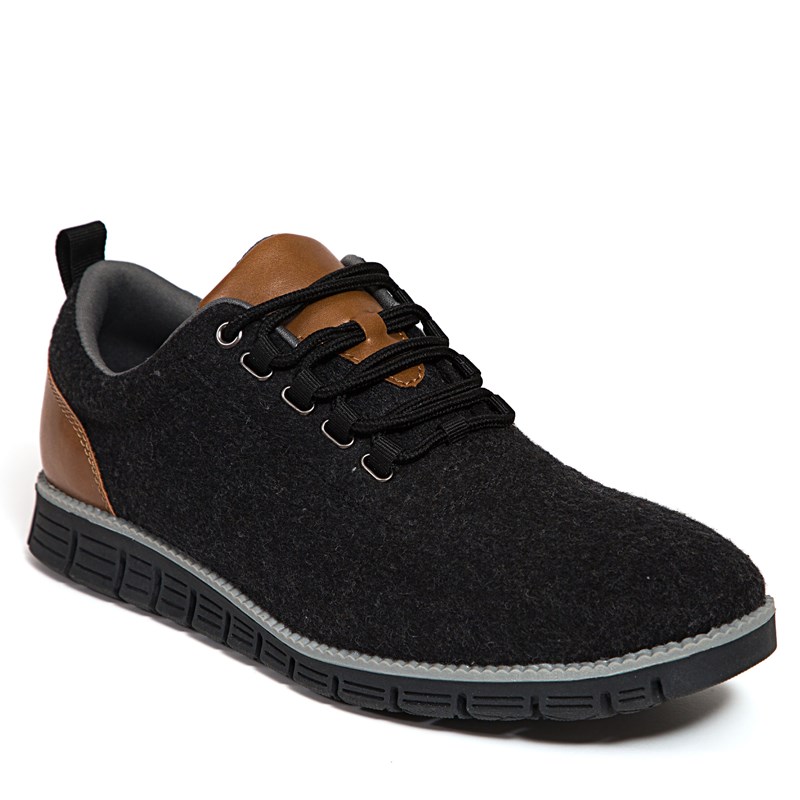 Deer Stags Men's Status Medium/Wide Plain Toe Oxford Shoes (Black/Luggage) - Size 10.0 M