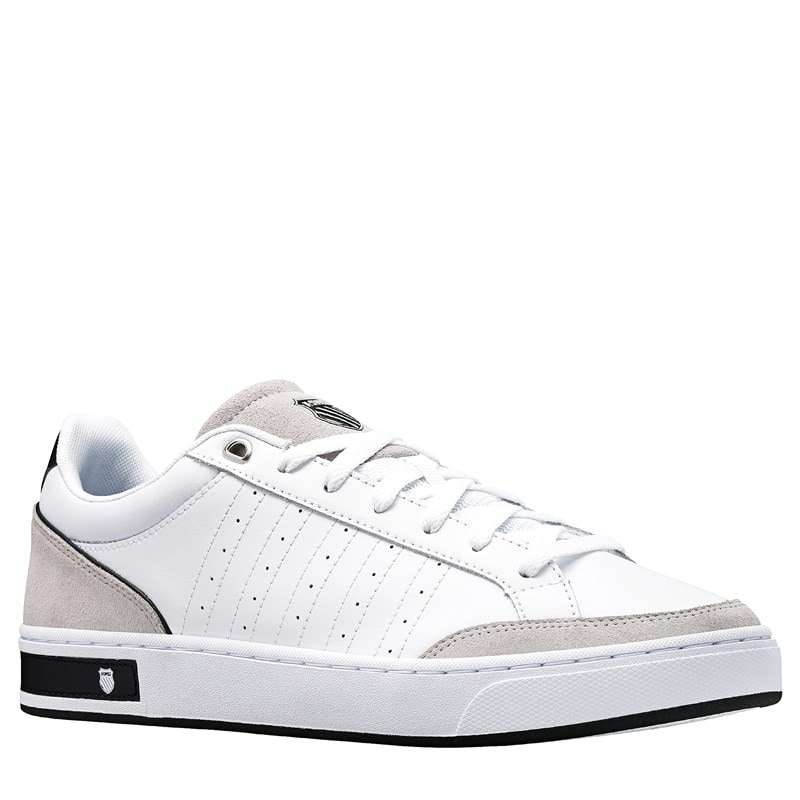 K-Swiss Men's Court Block Sneakers (White/Blue/Black) - Size 10.0 M