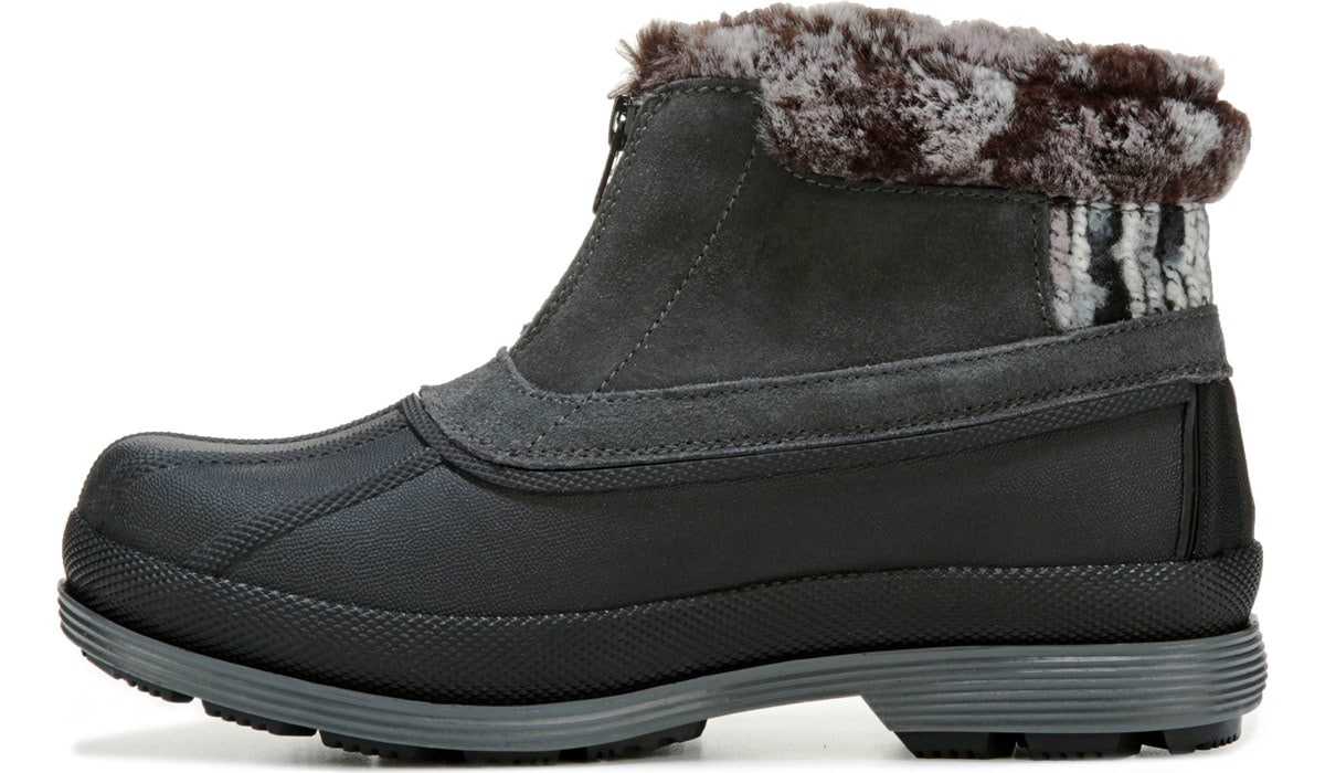 gray boots wide width