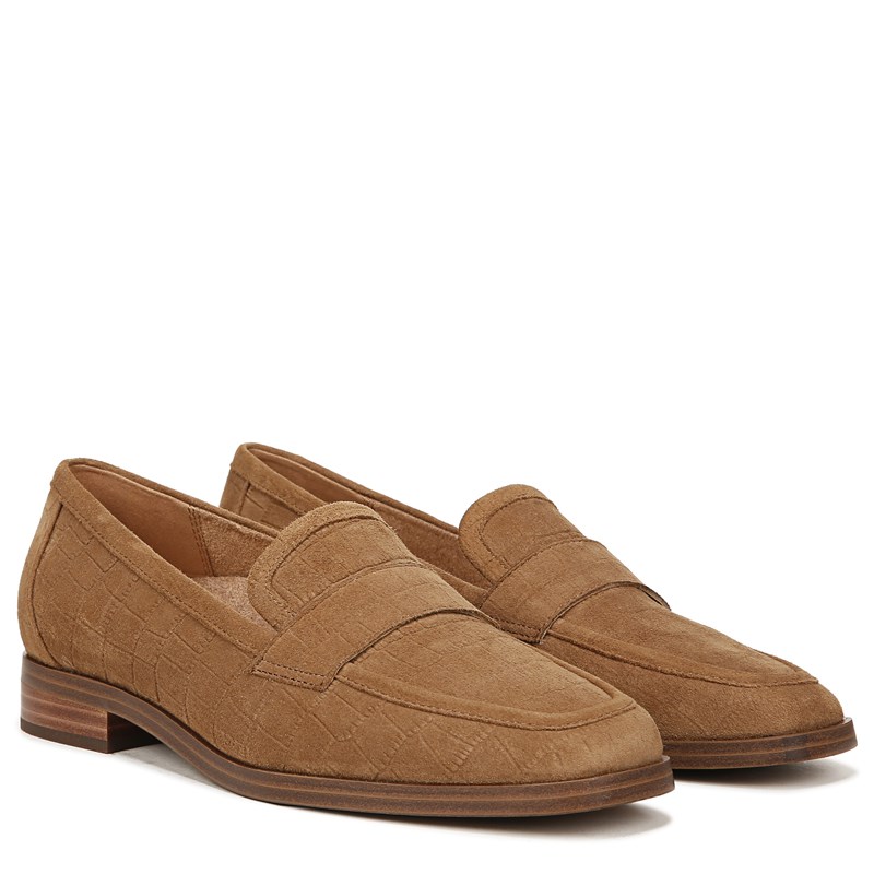Vionic Women's Sellah Loafers (Tan Croco Suede) - Size 8.5 M