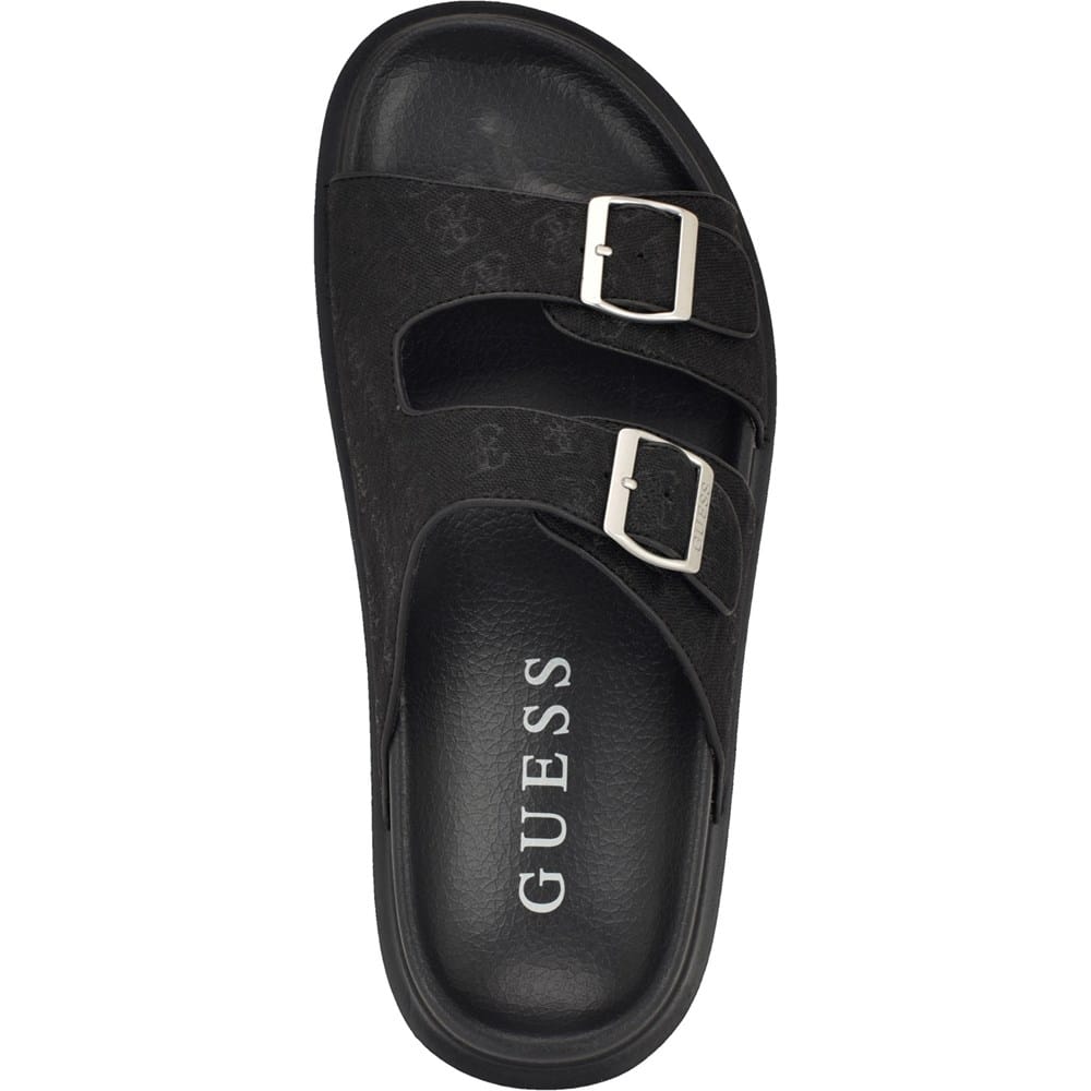 Guess GMVerone Mens Slide Sandals Black Double Buckle Logo Strap Size 9 M Amazon.com | Guess Men main image 3
