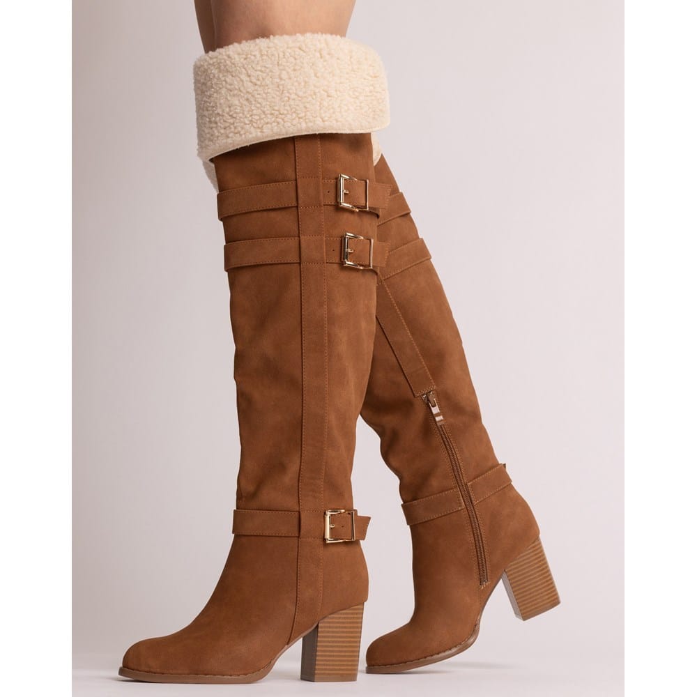 Journee Women's Alyza Over-the-Knee Boots, Black 12 Journee Women's Alyza Over-the-Knee Boots, Black 12