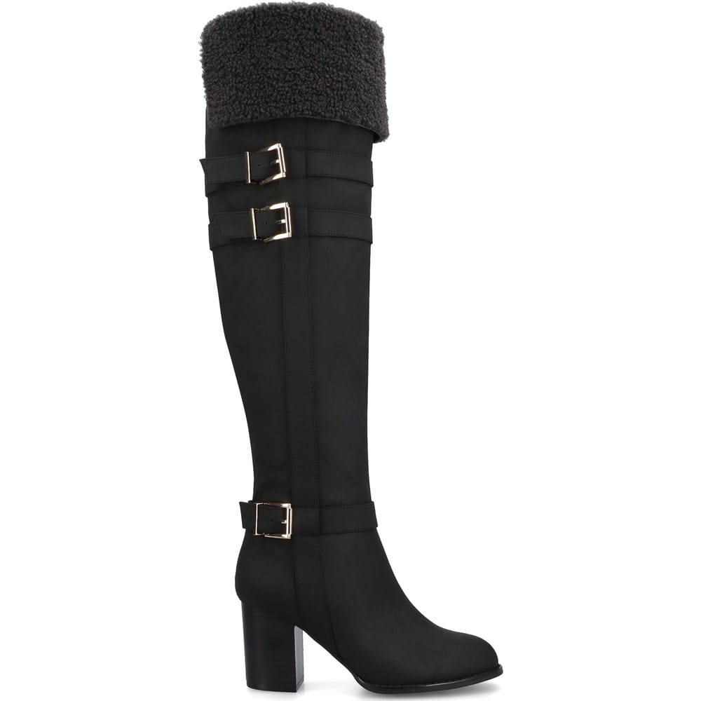 Journee Women's Alyza Over the Knee Sherpa Boot | Famous Footwear