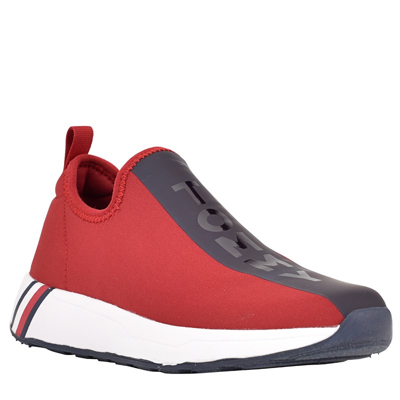 Tommy Hilfiger Women's Arizel Slip On Sneakers (Red/Blue) - Size 5.0 M