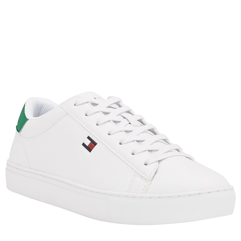 Tommy Hilfiger Men's Brecon Casual Sneakers (White/Green) - Size 9.0 M