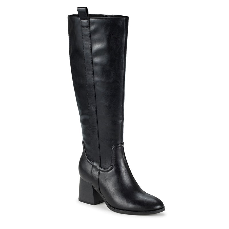Baretraps Women's Daicy Wide Calf Knee High Boots (Black) - Size 11.0 M