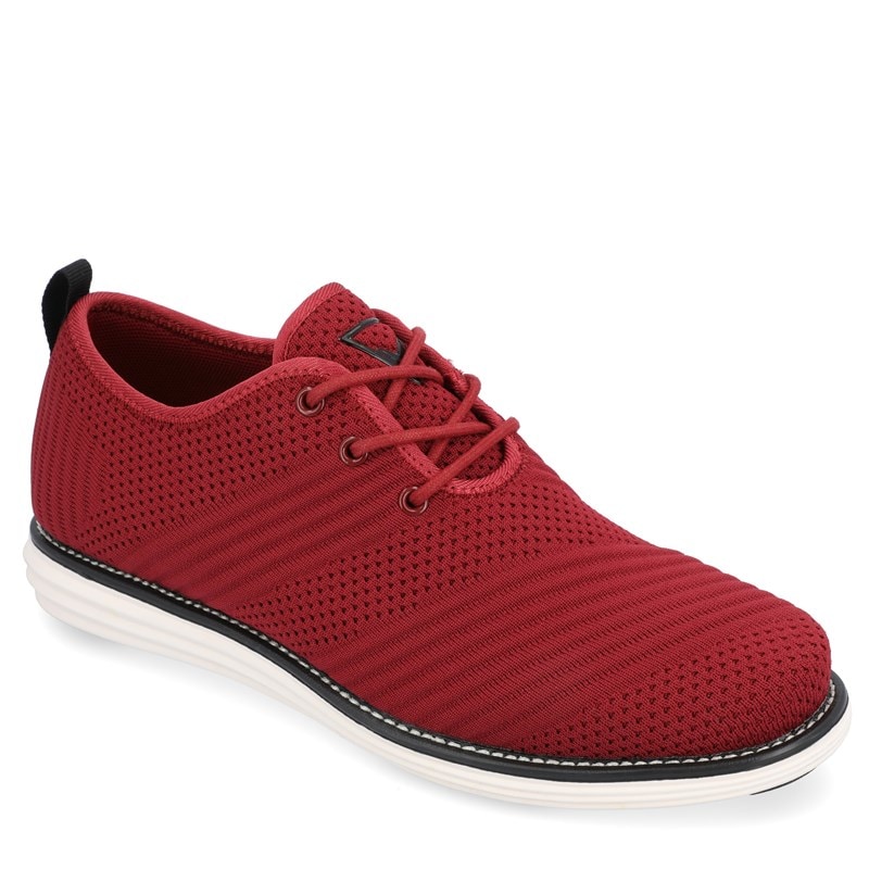 Vance Co. Men's Novak Wide Wing Tip Oxford Shoes (Red) - Size 8.0 W