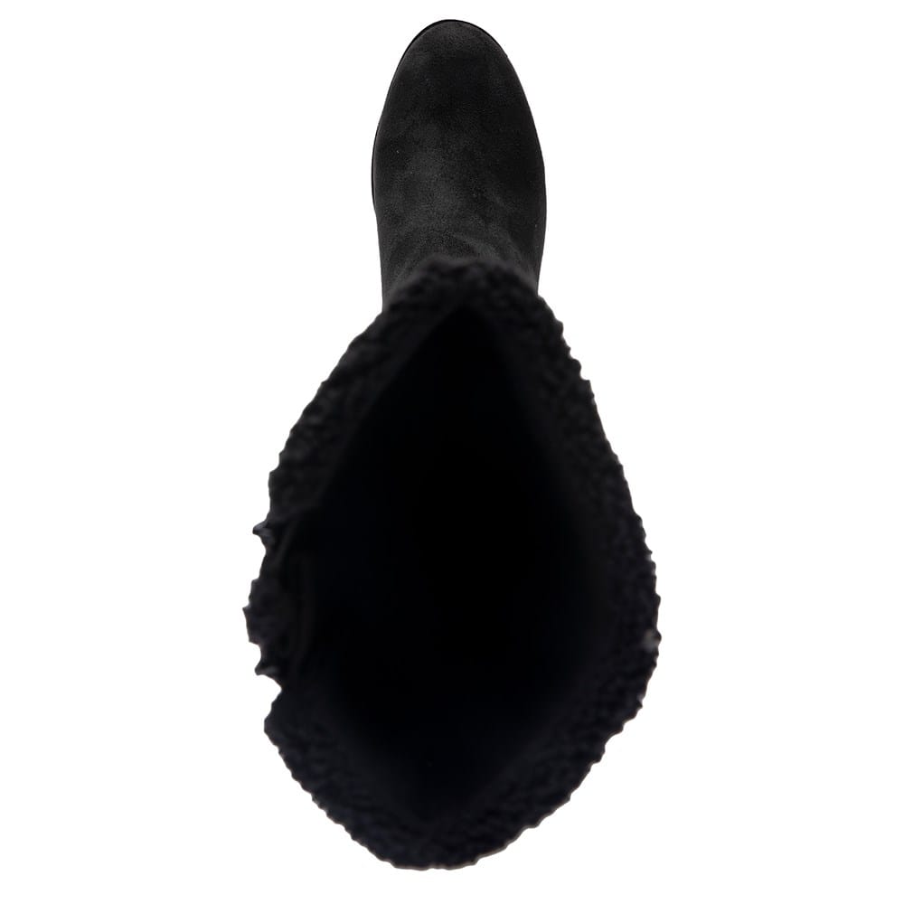 Aerosoles Women's BINOCULAR Suede Knee High Boots – Extended Calf With Dual Zippers