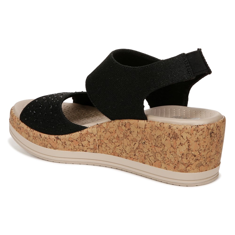 Bzees Women s Reveal Bright Medium Wide Wedge Sandal Famous Footwear
