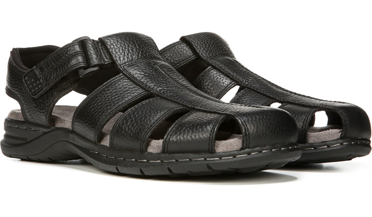 black fisherman sandals