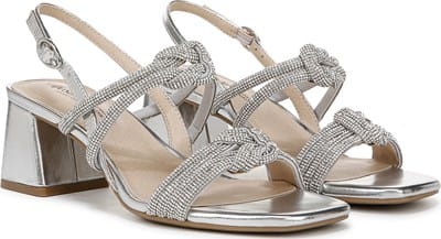 green emerald velvet dress Naturalizer Women's Bridget Dress Sandals (Black)