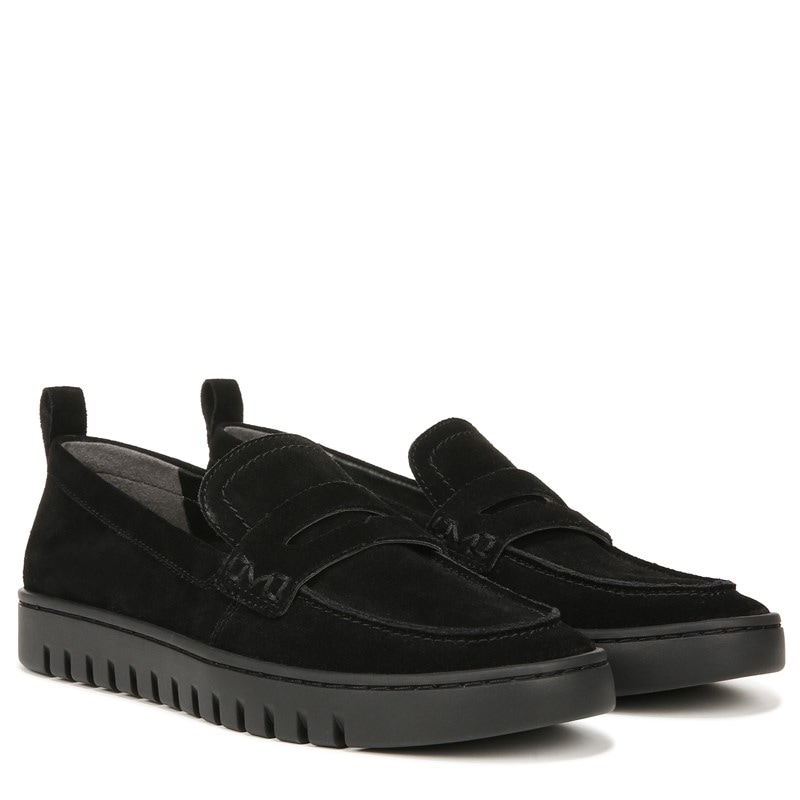 Vionic Women's Uptown Slip On Loafers (Black Suede) - Size 6.0 W