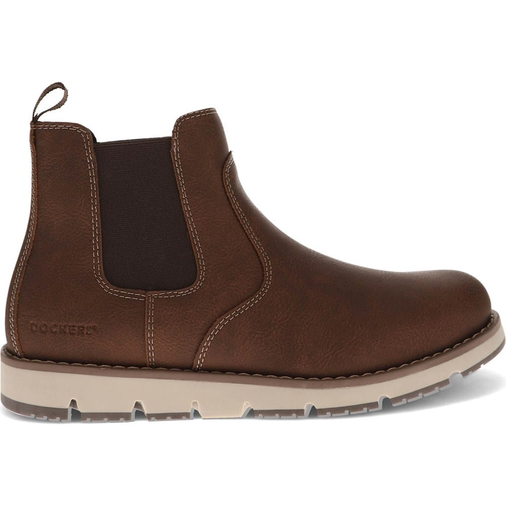 Dockers Men's Durham Chelsea Boots – Tan Leather Casual Dress Boots, Size 12 M - View #11
