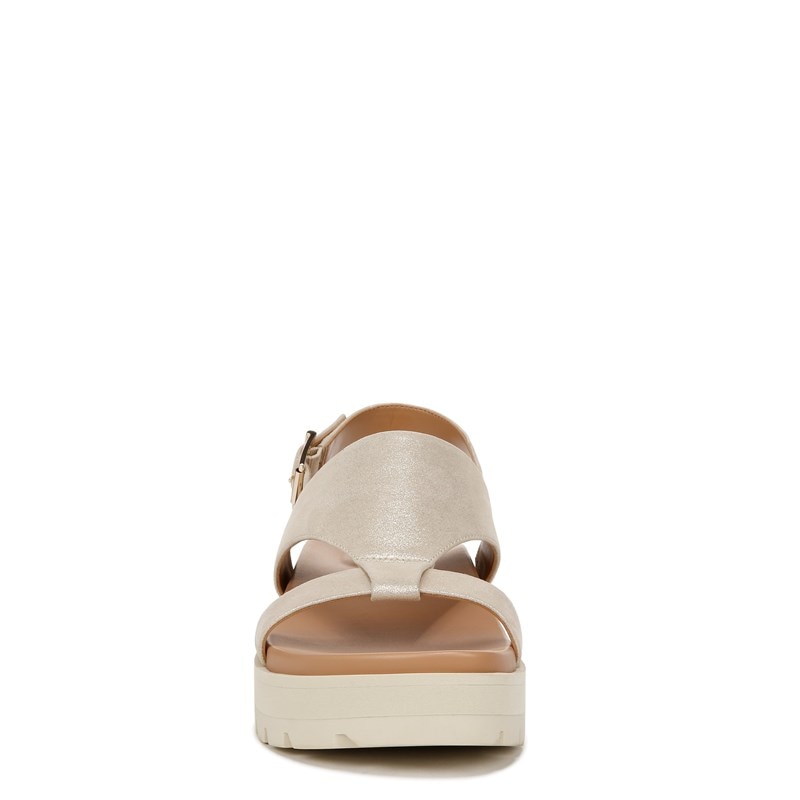 VIONIC Alondra Lug Ankle Straps Women's Sandals Gold Metallic Leather : 8 M