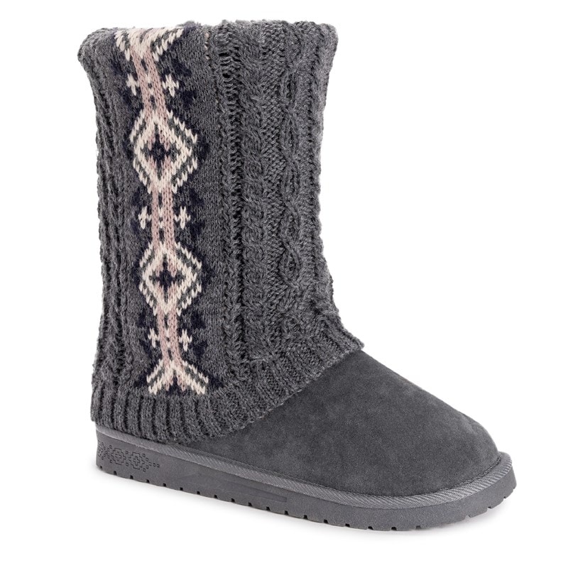 Muk Luks Women's Cheryl Knit Boots (Grey) - Size 11.0 M