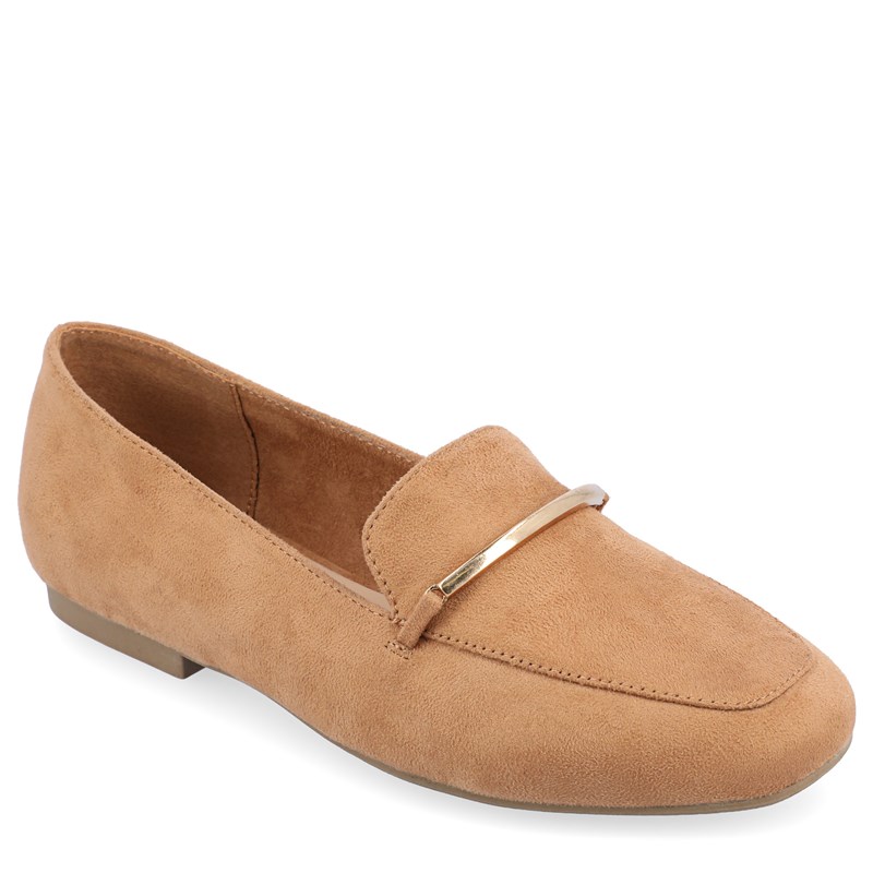 Journee Women's Wrenn Loafers (Tan/Suede) - Size 6.0 M